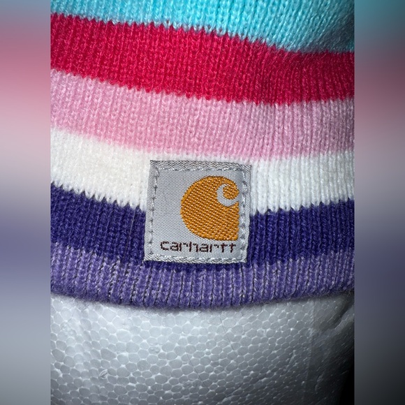 🧌Carhartt Multi Stripe Fleece Lined Beanie Hat - Picture 6 of 11